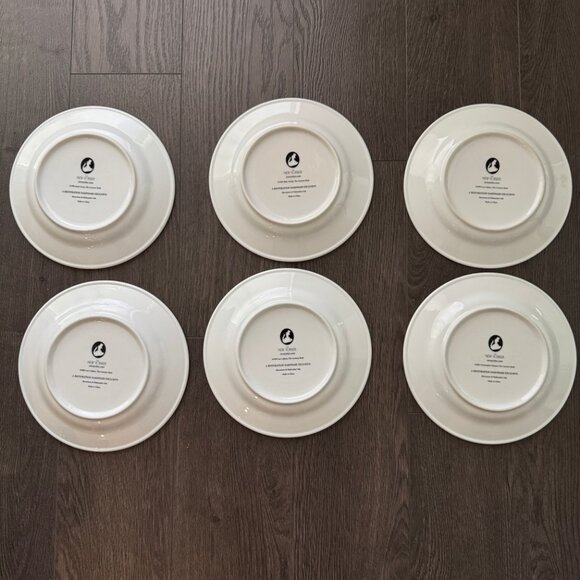 LOT OF 6 THE NEW YORKER CARTOON COMIC WINE THEME PLATES RESTORATION HARDWARE - Picture 16 of 16